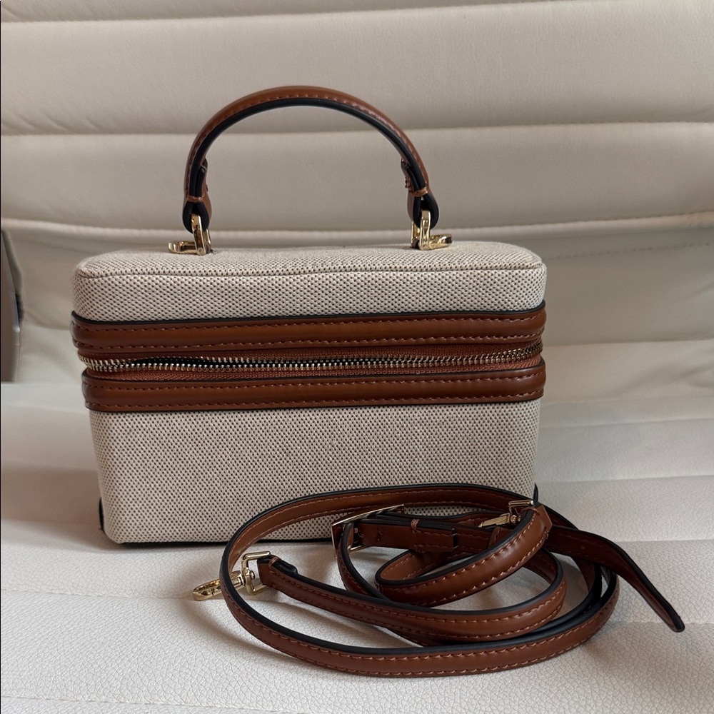 Zara Brown and Cream Mini Bag